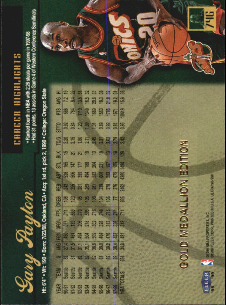 1998/1999 Ultra (Fleer) Basketball Part 2 Parallel and Insert Cards - Picture 119 of 185