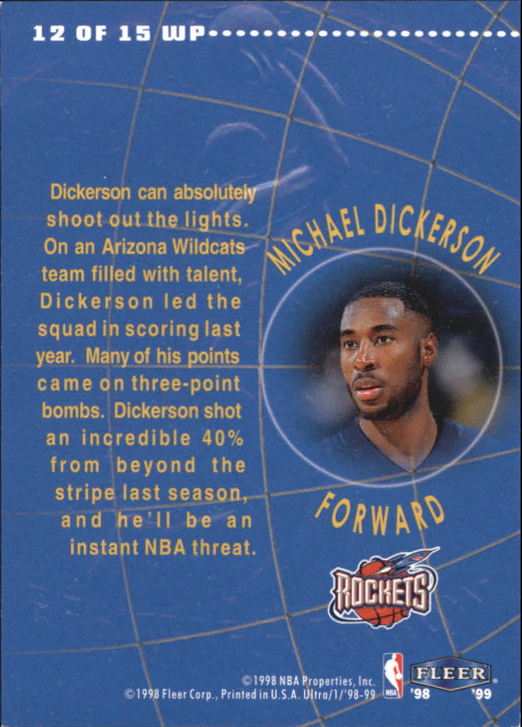 1998/1999 Ultra (Fleer) Basketball Part 2 Parallel and Insert Cards - Picture 185 of 185