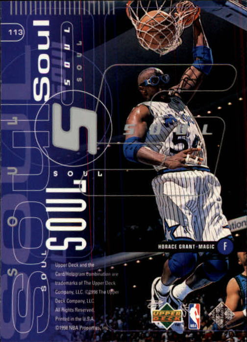 1998/1999 Upper Deck Basketball Part 1 Main Set Cards #1 to #268 - Picture 203 of 461