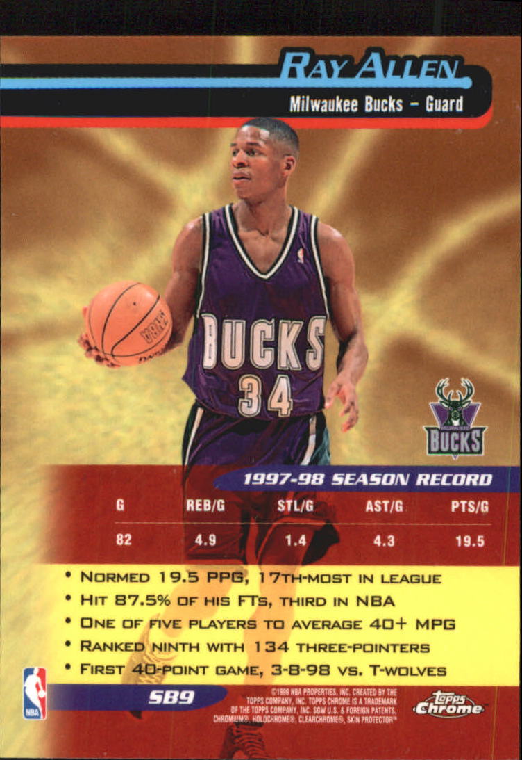 1998/1999 Topps Chrome Basketball Part 3 Insert Cards - Picture 37 of 51