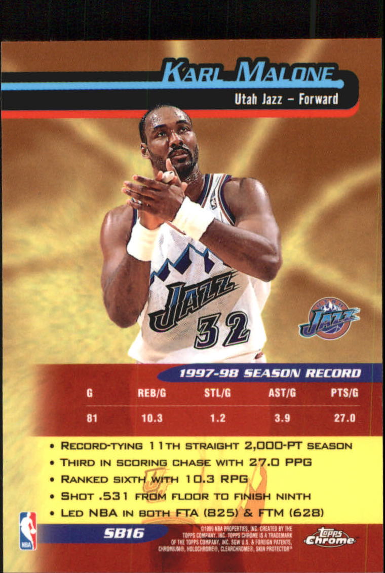 1998/1999 Topps Chrome Basketball Part 3 Insert Cards - Picture 39 of 51