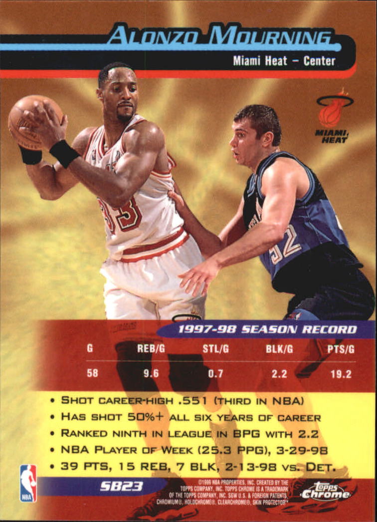 1998/1999 Topps Chrome Basketball Part 3 Insert Cards - Picture 45 of 51