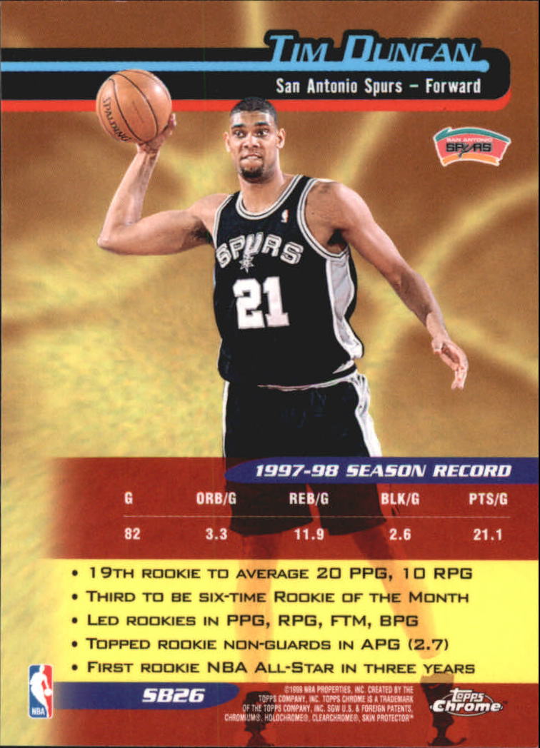 1998/1999 Topps Chrome Basketball Part 3 Insert Cards - Picture 47 of 51