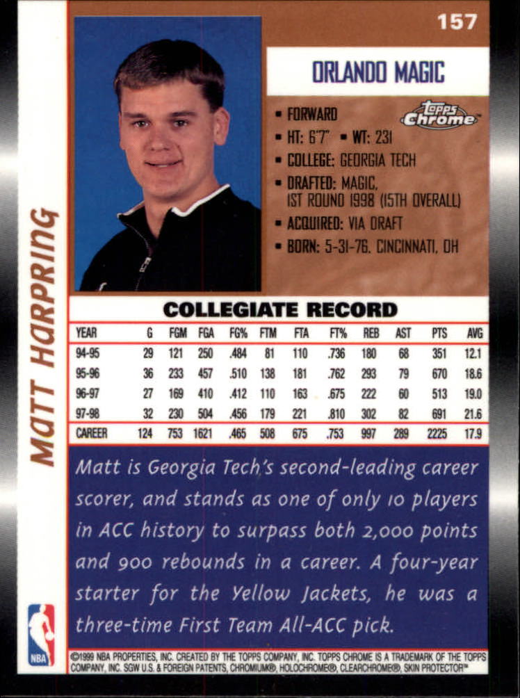 1998/1999 Topps Chrome Basketball Part 1 Main Set Cards - Picture 61 of 107