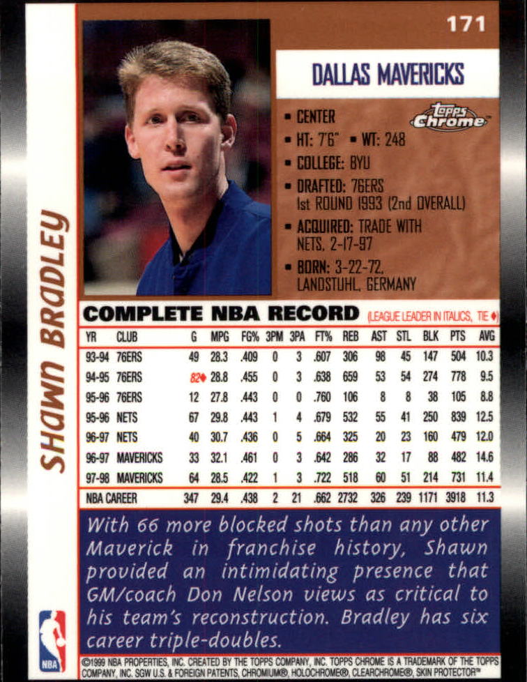 1998/1999 Topps Chrome Basketball Part 1 Main Set Cards - Picture 73 of 107