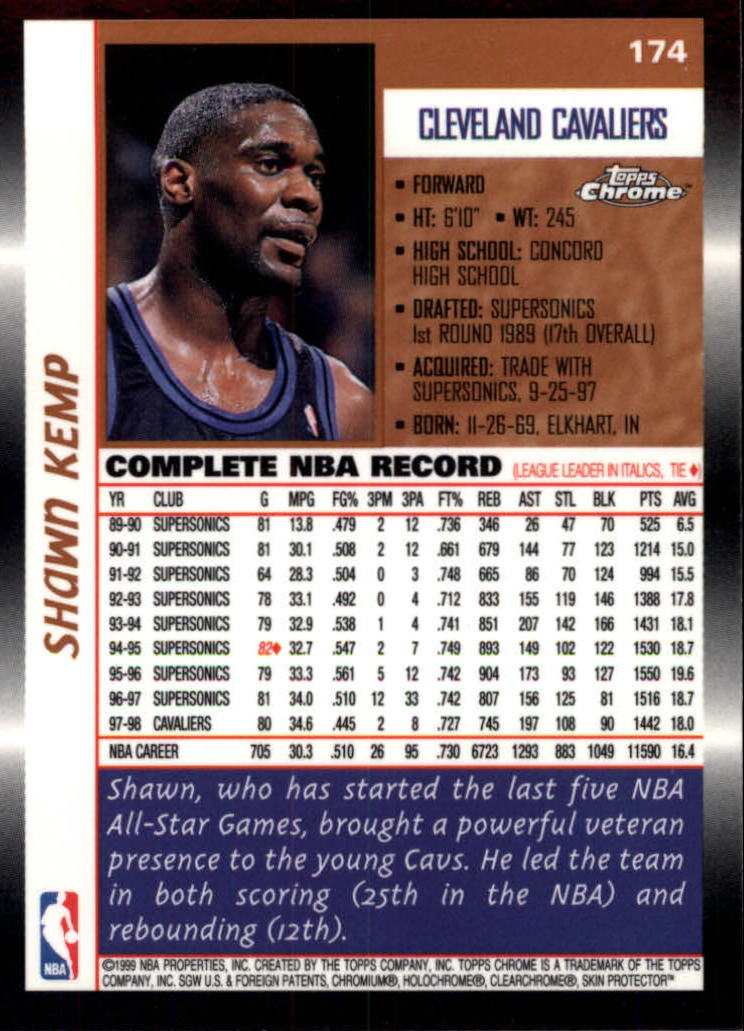 1998/1999 Topps Chrome Basketball Part 1 Main Set Cards - Picture 75 of 107