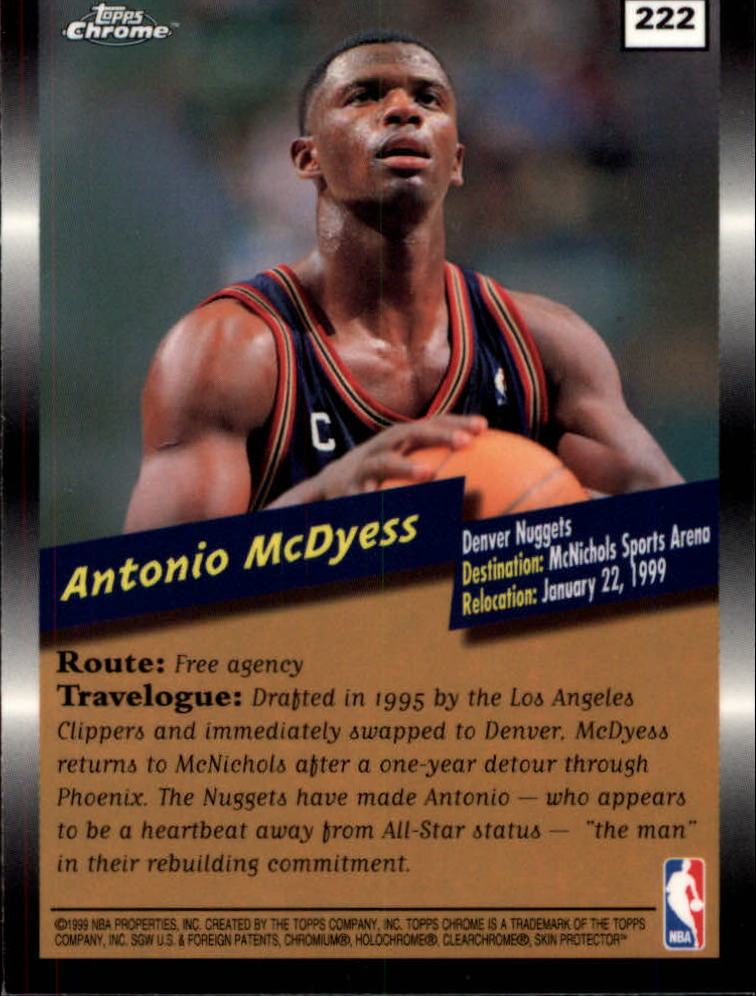 1998/1999 Topps Chrome Basketball Part 1 Main Set Cards - Picture 97 of 107