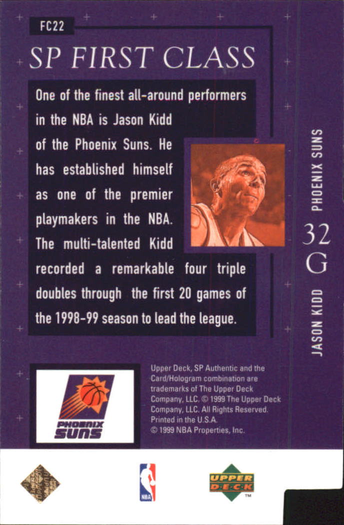 1998/1999 SP Authentic (Upper Deck) Basketball - Picture 123 of 129