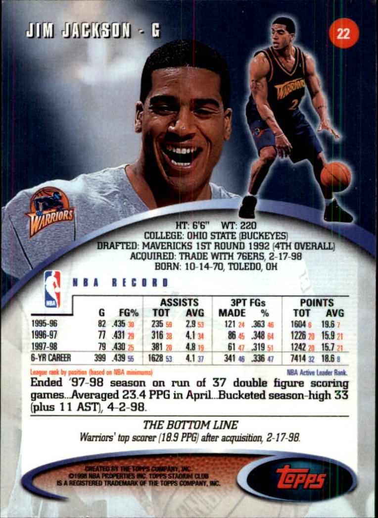 1998-99 Stadium Club Basketball Card Pick | eBay