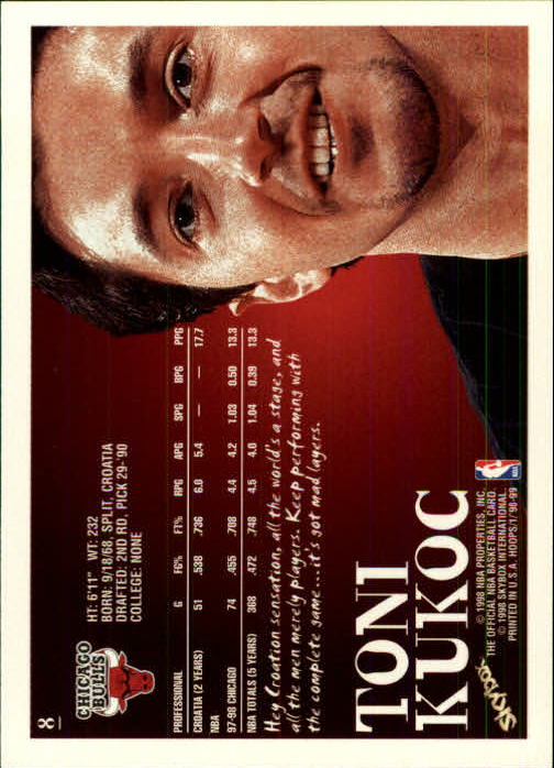 1998/1999 Hopps Basketball "Main Set" Base Cards #1 to #167 - Picture 15 of 328