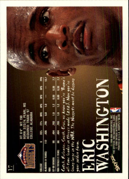 1998/1999 Hopps Basketball "Main Set" Base Cards #1 to #167 - Picture 33 of 328