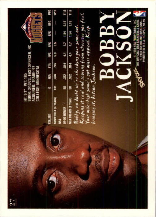 1998/1999 Hopps Basketball "Main Set" Base Cards #1 to #167 - Picture 53 of 328