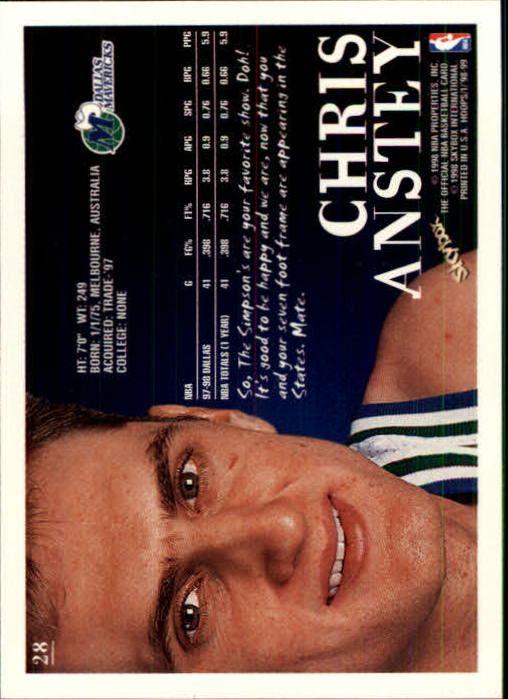 1998/1999 Hopps Basketball "Main Set" Base Cards #1 to #167 - Picture 55 of 328