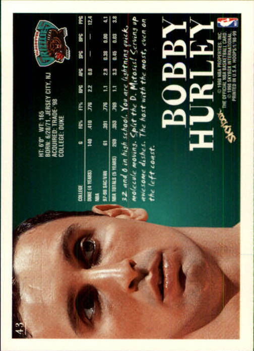 1998/1999 Hopps Basketball "Main Set" Base Cards #1 to #167 - Picture 85 of 328