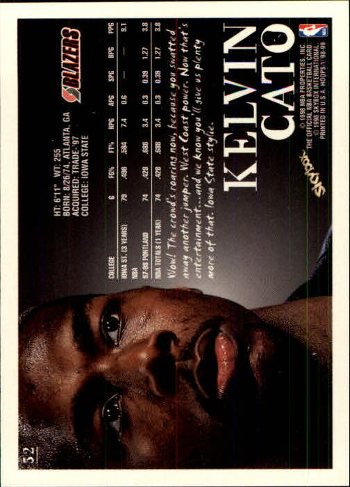 1998/1999 Hopps Basketball "Main Set" Base Cards #1 to #167 - Picture 103 of 328
