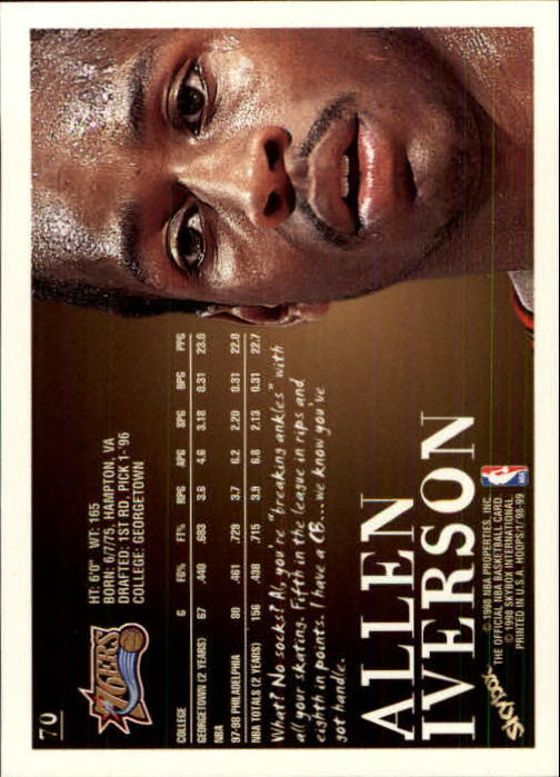 1998/1999 Hopps Basketball "Main Set" Base Cards #1 to #167 - Picture 139 of 328