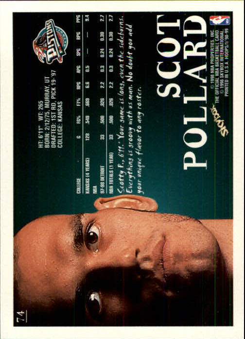 1998/1999 Hopps Basketball "Main Set" Base Cards #1 to #167 - Picture 147 of 328