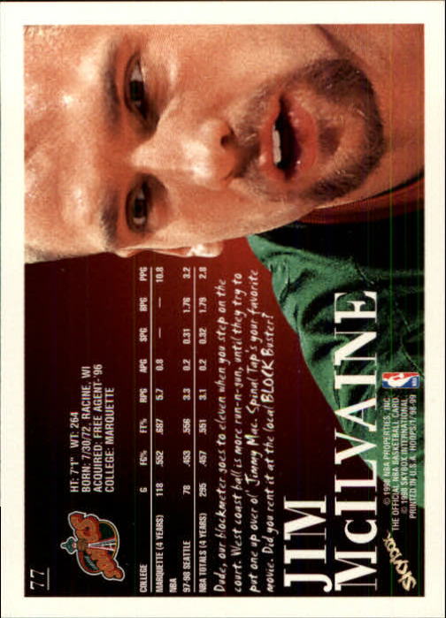 1998/1999 Hopps Basketball "Main Set" Base Cards #1 to #167 - Picture 153 of 328