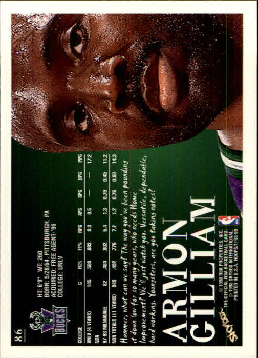 1998/1999 Hopps Basketball "Main Set" Base Cards #1 to #167 - Picture 171 of 328