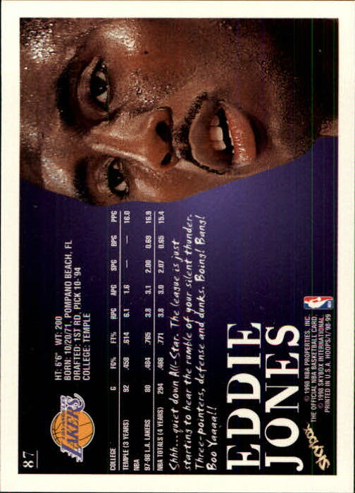 1998/1999 Hopps Basketball "Main Set" Base Cards #1 to #167 - Picture 173 of 328