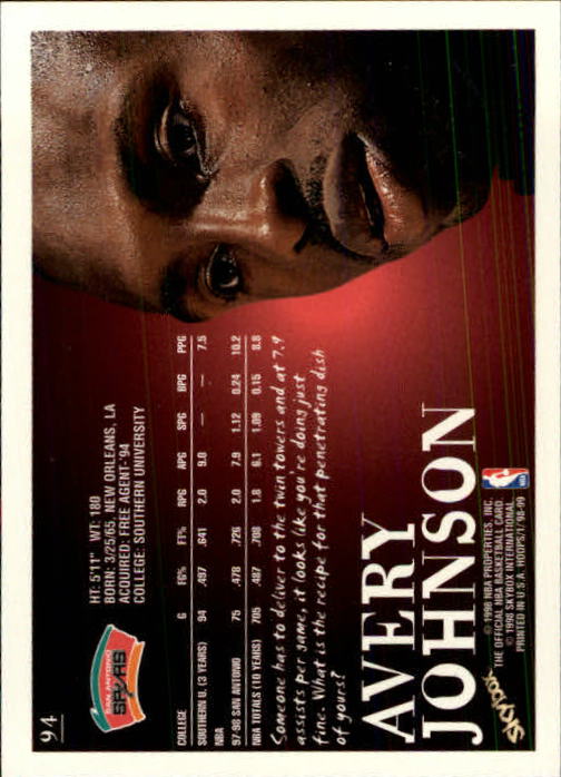 1998/1999 Hopps Basketball "Main Set" Base Cards #1 to #167 - Picture 187 of 328