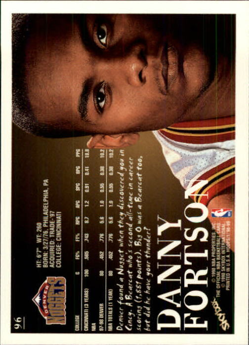 1998/1999 Hopps Basketball "Main Set" Base Cards #1 to #167 - Picture 191 of 328