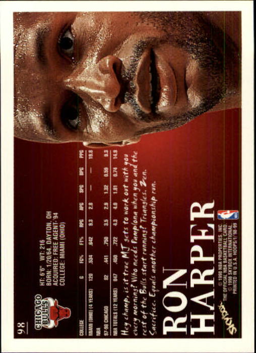 1998/1999 Hopps Basketball "Main Set" Base Cards #1 to #167 - Picture 195 of 328