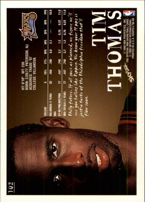 1998/1999 Hopps Basketball "Main Set" Base Cards #1 to #167 - Picture 203 of 328