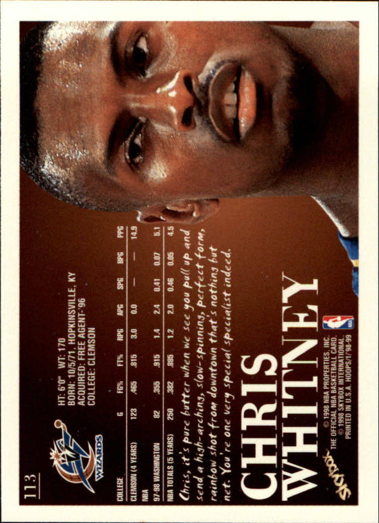 1998/1999 Hopps Basketball "Main Set" Base Cards #1 to #167 - Picture 225 of 328