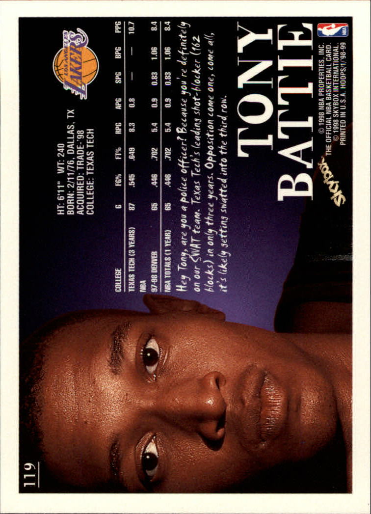 1998/1999 Hopps Basketball "Main Set" Base Cards #1 to #167 - Picture 237 of 328