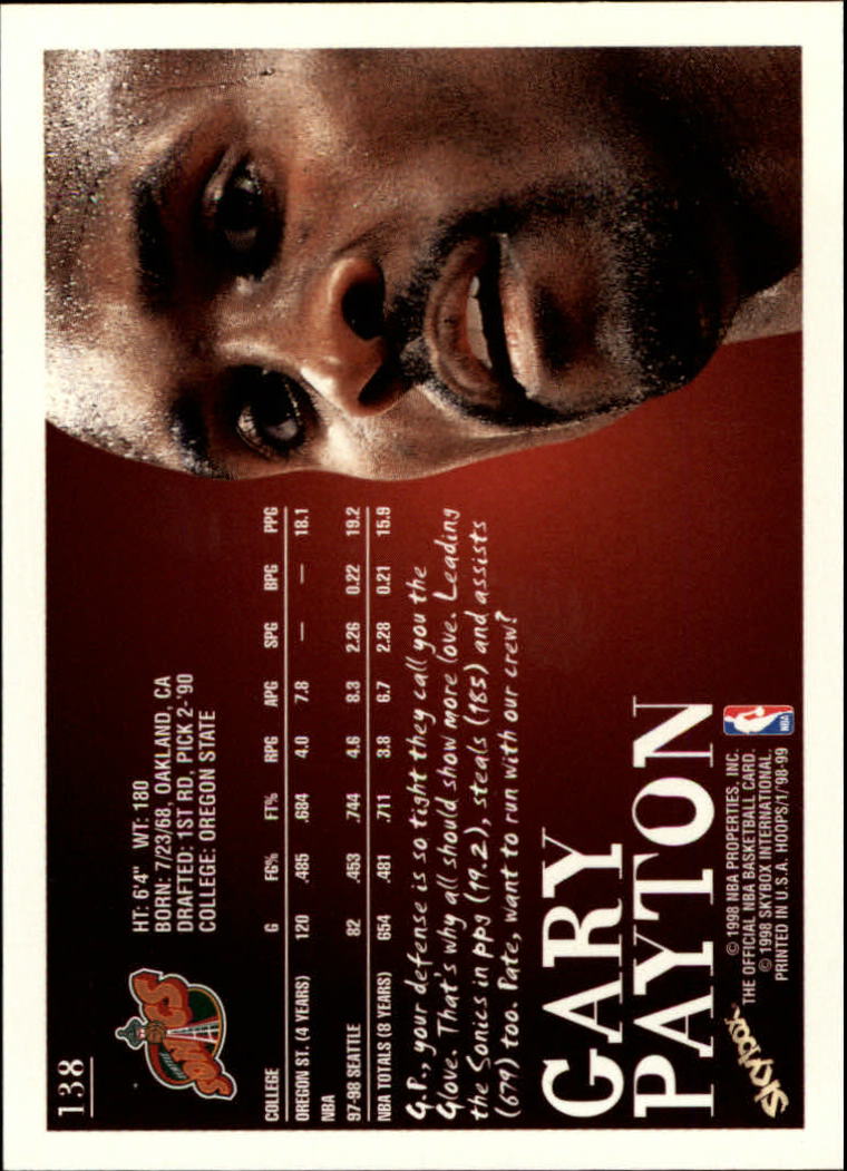 1998/1999 Hopps Basketball "Main Set" Base Cards #1 to #167 - Picture 272 of 328