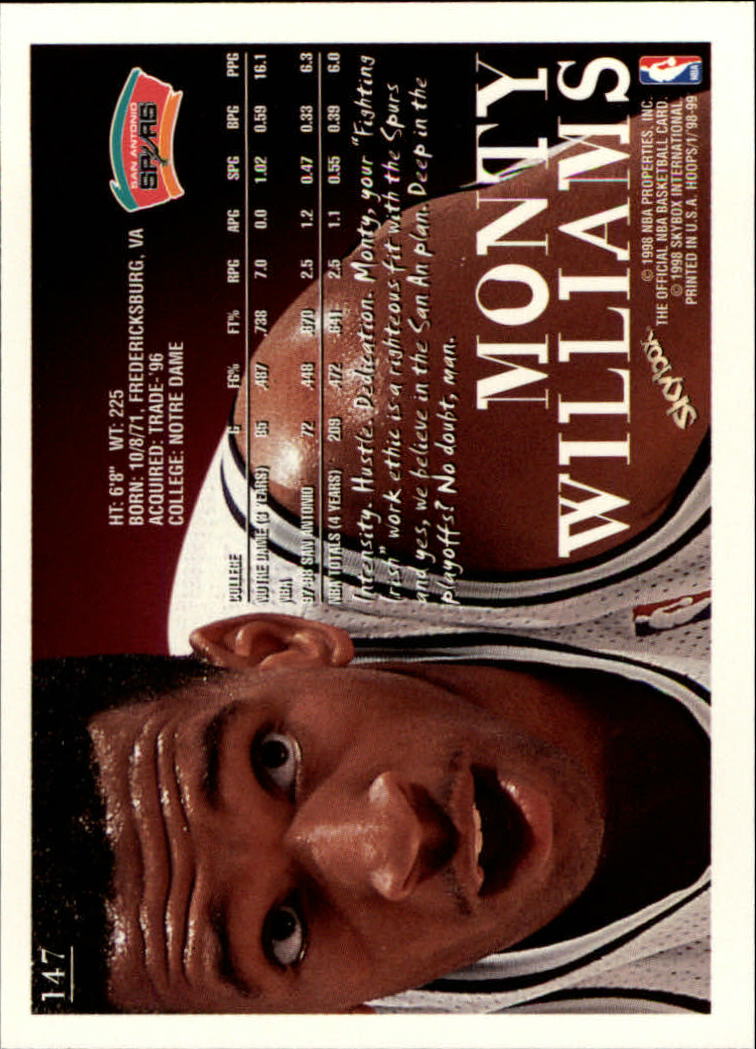 1998/1999 Hopps Basketball "Main Set" Base Cards #1 to #167 - Picture 288 of 328