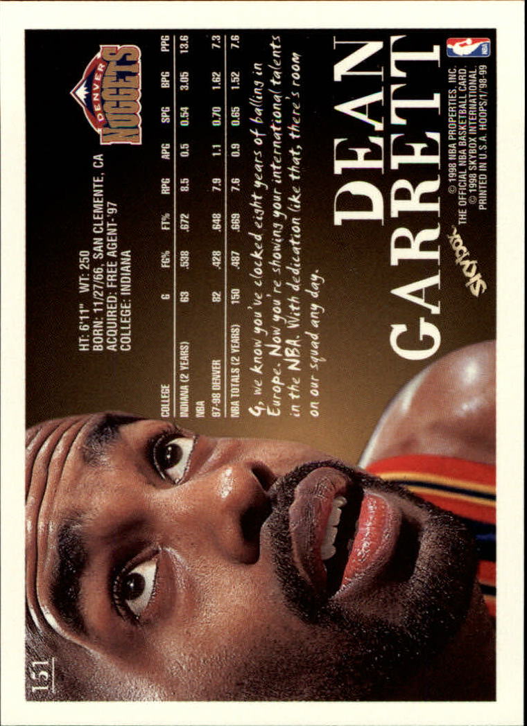 1998/1999 Hopps Basketball "Main Set" Base Cards #1 to #167 - Picture 296 of 328