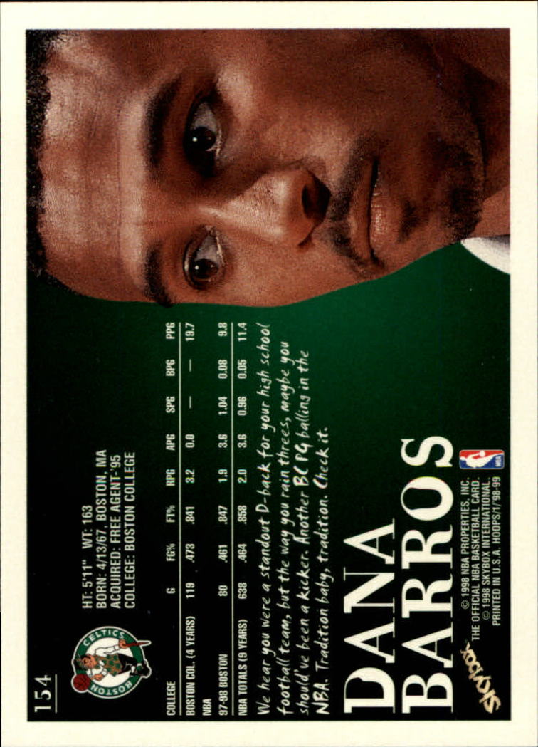 1998/1999 Hopps Basketball "Main Set" Base Cards #1 to #167 - Picture 302 of 328