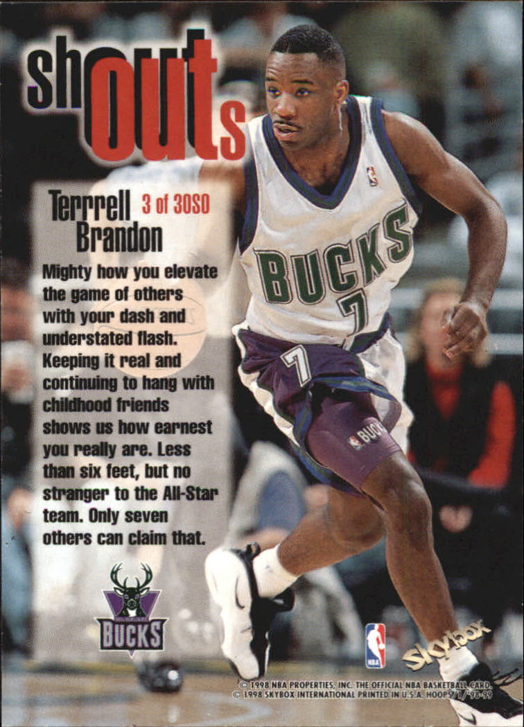 1998/1999 Hoops Basketball "Shout Outs" Insert Cards - Picture 7 of 55