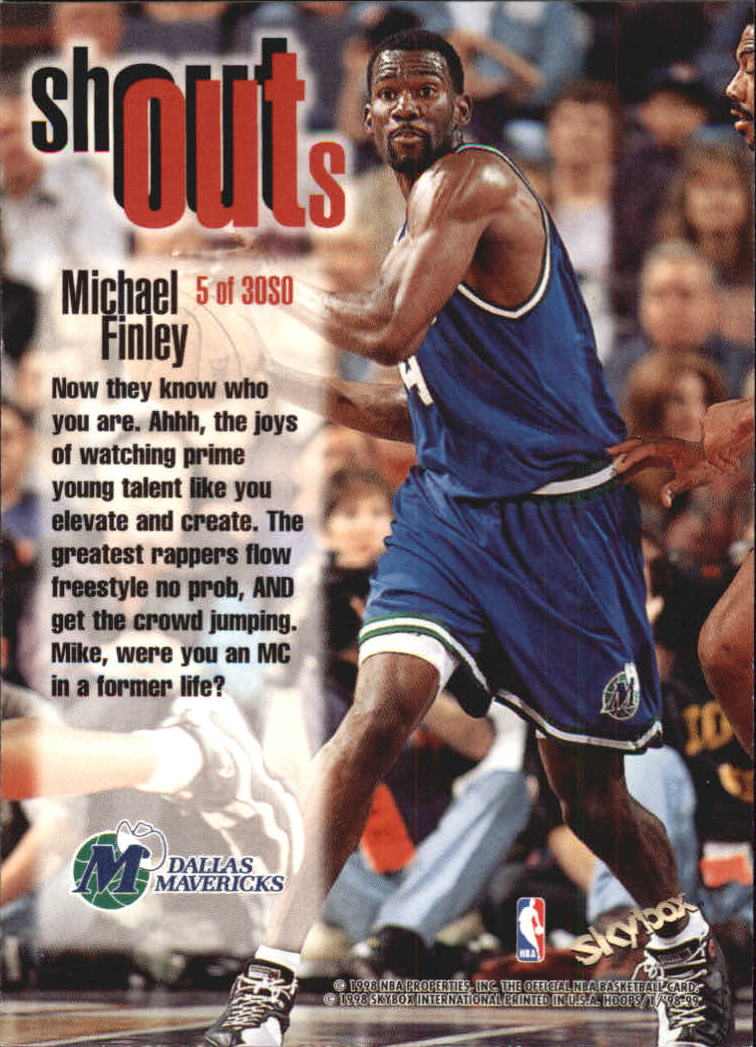 1998/1999 Hoops Basketball "Shout Outs" Insert Cards - Picture 11 of 55