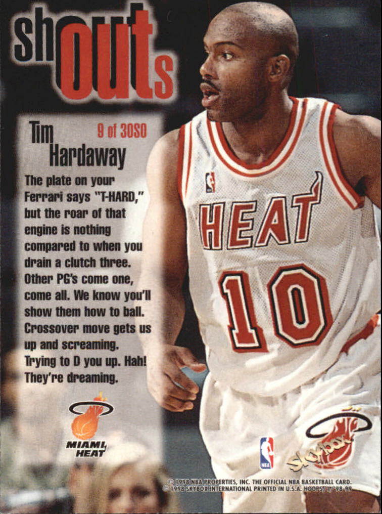 1998/1999 Hoops Basketball "Shout Outs" Insert Cards - Picture 19 of 55