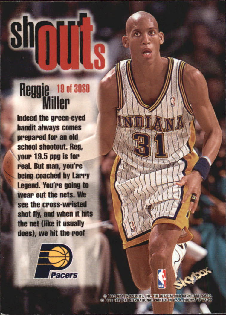 1998/1999 Hoops Basketball "Shout Outs" Insert Cards - Picture 35 of 55
