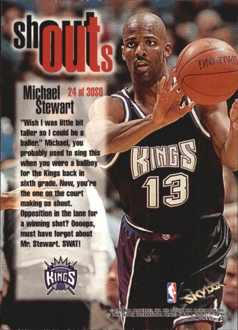 1998/1999 Hoops Basketball "Shout Outs" Insert Cards - Picture 45 of 55