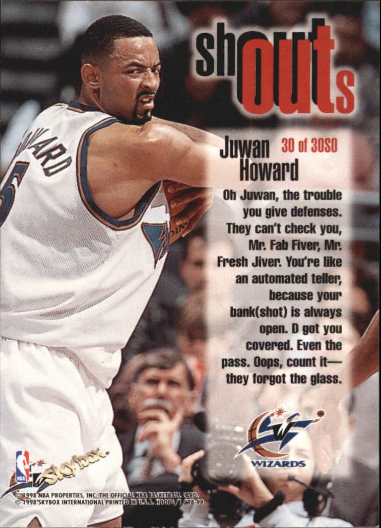 1998/1999 Hoops Basketball "Shout Outs" Insert Cards - Picture 55 of 55