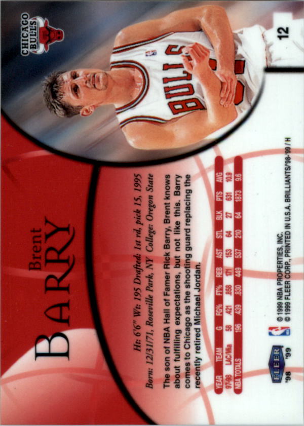 1998/1999 Fleer Brilliants Basketball - Picture 17 of 189