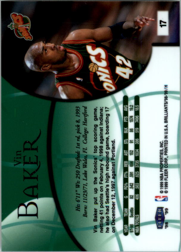 1998/1999 Fleer Brilliants Basketball - Picture 23 of 189