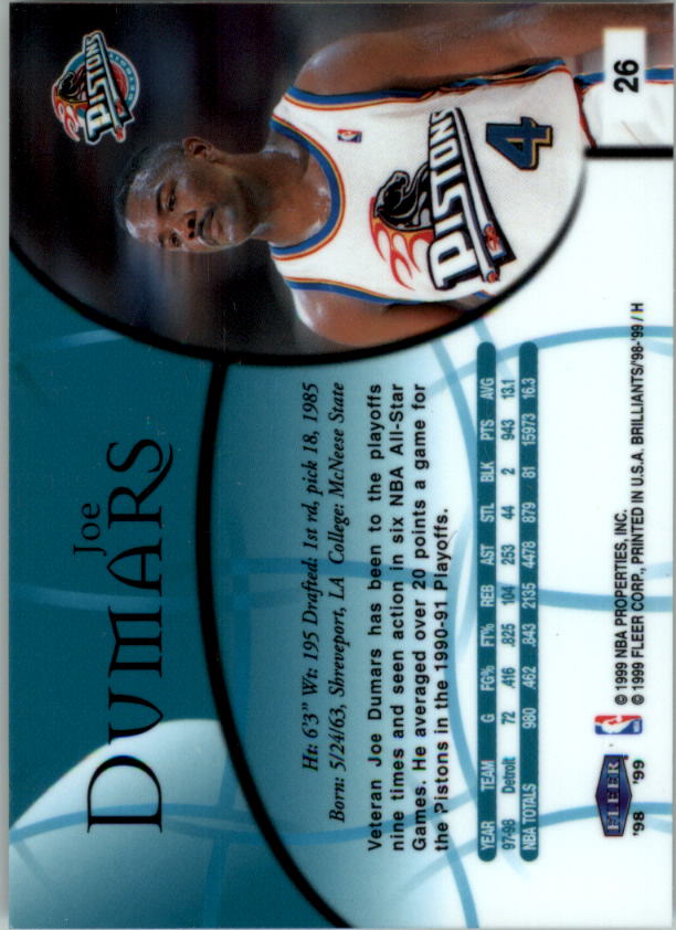 1998/1999 Fleer Brilliants Basketball - Picture 39 of 189