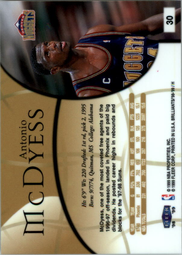 1998/1999 Fleer Brilliants Basketball - Picture 43 of 189