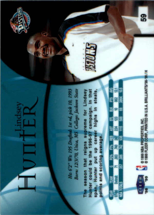 1998/1999 Fleer Brilliants Basketball - Picture 77 of 189