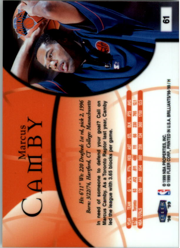 1998/1999 Fleer Brilliants Basketball - Picture 79 of 189
