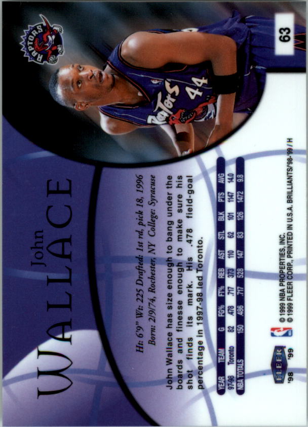 1998/1999 Fleer Brilliants Basketball - Picture 81 of 189