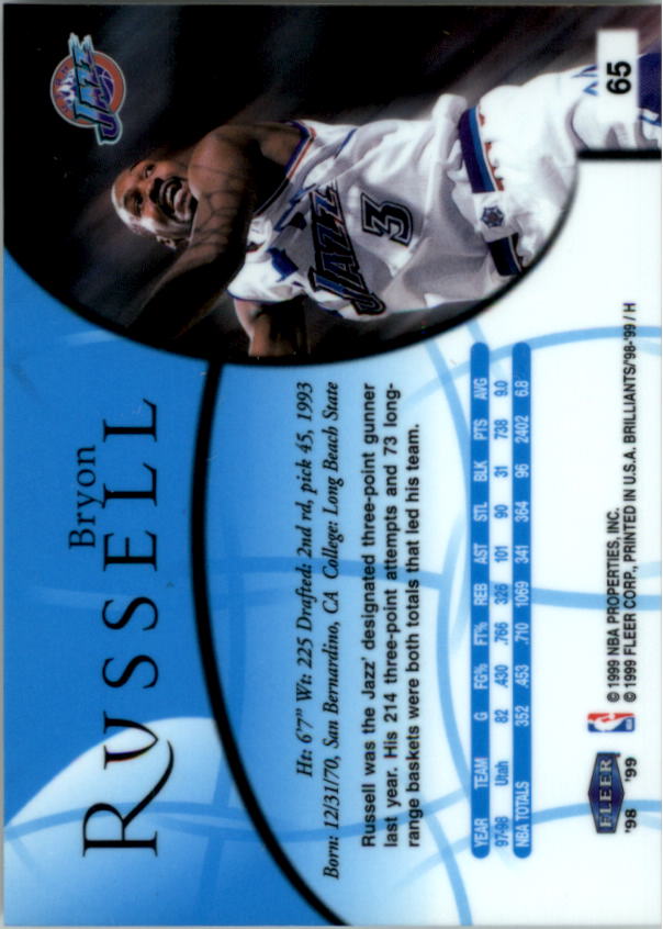 1998/1999 Fleer Brilliants Basketball - Picture 83 of 189