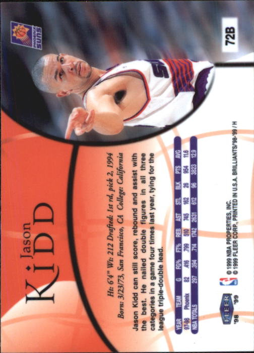 1998/1999 Fleer Brilliants Basketball - Picture 93 of 189