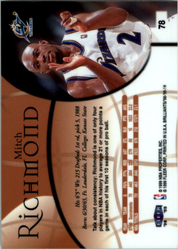 1998/1999 Fleer Brilliants Basketball - Picture 101 of 189